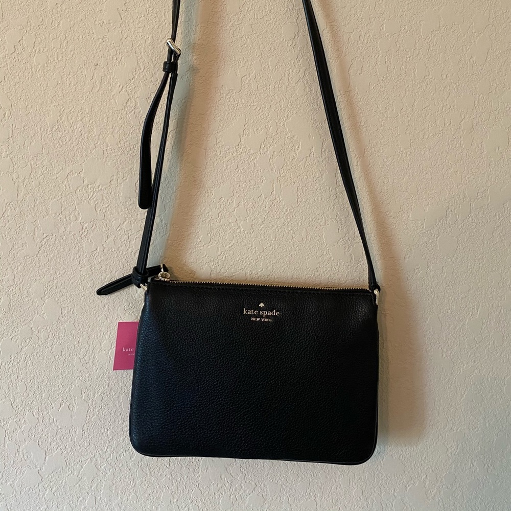 Kate spare New York black crossbody bag purse NWT